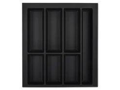 SOTECH Besteckkästen<Orga-Box VII Besteckeinsatz Schwarz 500 mm Höhe 50,5 mm mit Softtouch Oberfläche