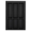 SOTECH Besteckkästen<Orga-Box VII Besteckeinsatz Schwarz 400 mm Höhe 50,5 mm mit Softtouch Oberfläche