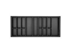 Outlet SOTECH Orga-Box VII Besteckeinsatz Basaltgrau 1200 mm Höhe 50,5 mm mit Softtouch Oberfläche