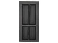 Discount Orga-Box VII Besteckeinsatz Basaltgrau 300 mm Höhe 50,5 mm mit Softtouch Oberfläche Besteckkästen