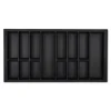 SOTECH Besteckkästen<Orga-Box VII Besteckeinsatz Schwarz 1000 mm Höhe 50,5 mm mit Softtouch Oberfläche