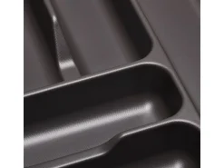 SOTECH Besteckkästen<Orga-Box VIII Besteckeinsatz 361 x 480 x 55 mm Lavagrau mit Perlstruktur Für 45er Schränke in Häcker Küchen