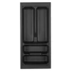 Online Orga-Box VIII Besteckeinsatz 211 x 480 x 55 mm Lavagrau mit Perlstruktur Für 30er Schränke in Häcker Küchen Besteckkästen