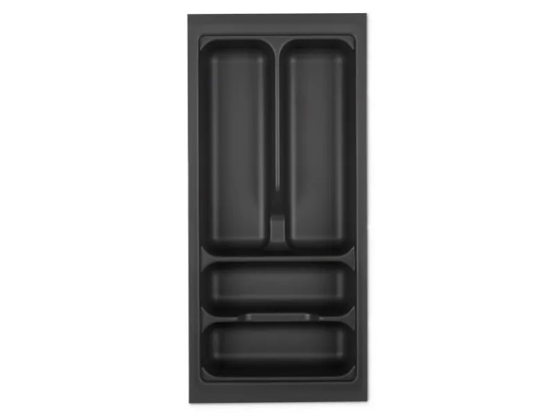 Online Orga-Box VIII Besteckeinsatz 211 x 480 x 55 mm Lavagrau mit Perlstruktur Für 30er Schränke in Häcker Küchen Besteckkästen