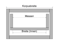 SOTECH Besteckkästen<Orga-Box VIII Besteckeinsatz 1111 x 480 mm Champagner mit Perlstruktur Für 120er Schränke in Häcker Küchen