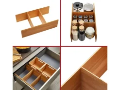 Online SOTECH Schubladen Besteckeinsatz 473 x 273 x 145 mm Aus Massivholz Eiche Lackiert
