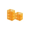Outlet PROREGAL SparSet 5 x Eurobehälter Bäcker- und Konditorenkasten HxBxT 34,9 x 40 x 60 70 Liter Gelb-Orange Brötchenkiste Sstapelbare Bäckerkiste