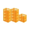 Outlet PROREGAL SparSet 10 x Eurobehälter Bäcker- und Konditorenkasten HxBxT 34,9 x 40 x 60 70 Liter Gelb-Orange Brötchenkiste Sstapelbare Bäckerkiste