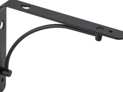 Clearance Stegkonsole 18 cm x 14,5 cm Matt-Schwarz Schwarz Matt