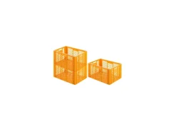 Clearance SuperSparSet 3 x Eurobehälter Bäcker- und Konditorenkasten HxBxT 34,9 x 40 x 60 70 Liter Gelb-Orange Brötchenkiste Sstapelbare Bäckerkiste Vorratsdosen|Vorratsbehälter