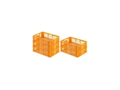 New PROREGAL SuperSparSet 5 x Eurobehälter Bäcker- und Konditorenkasten HxBxT 17,1 x 40 x 60 33 Liter Gelb-Orange Brötchenkiste Sstapelbare Bäckerkiste