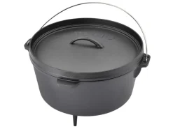 Clearance TAINO Dutch Oven Gusseisen 8L Set Deckelheber Ständer Zubehör Cast Iron