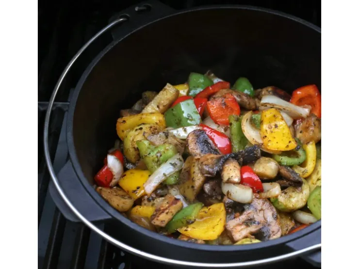 Clearance TAINO Dutch Oven 4L Gusseisen Feuertopf Deckelheber Grillzubehör Dopf