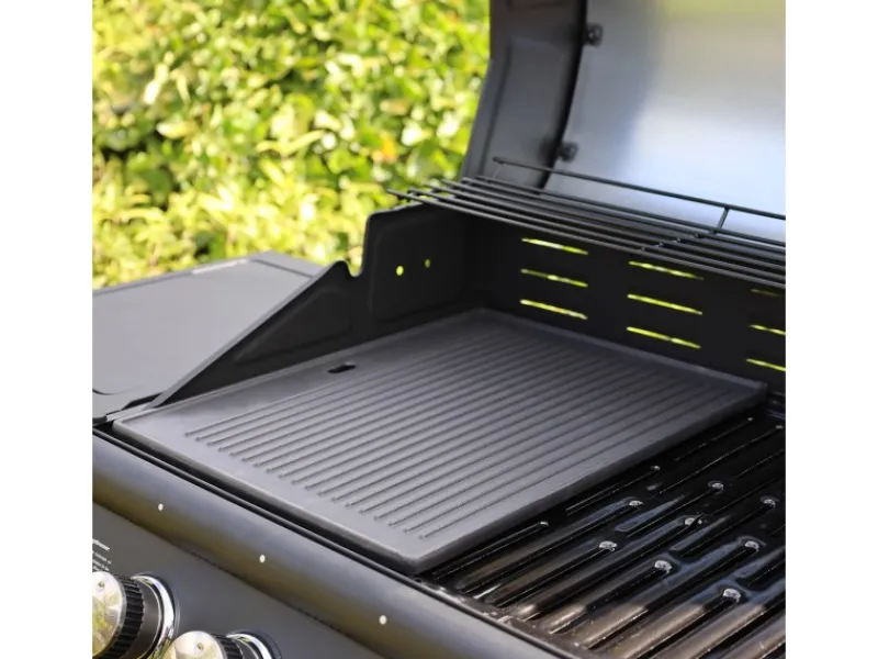 Clearance Grillplatte Zubehör Wendeplatte Gusseisen Pizzaplatte Gasgrill Pfannen