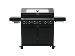 TAINO Schneidebretter<Platinum Yamara Dark 6+2 Gasgrill Set Mit Haube Stahl 6 Brenner Sear-Burner Backburner
