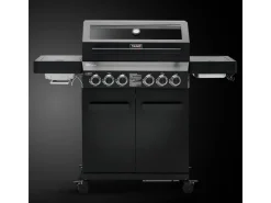 TAINO Schneidebretter<Platinum Yamara Dark 4+2 Gasgrill Stahl 4 Brenner Sear-Burner Backburner