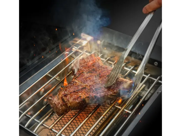 Outlet TAINO Platinum Yamara Dark 4+2 Set Mit Haube Gasgrill Stahl 4 Brenner Sear-Burner Backburner