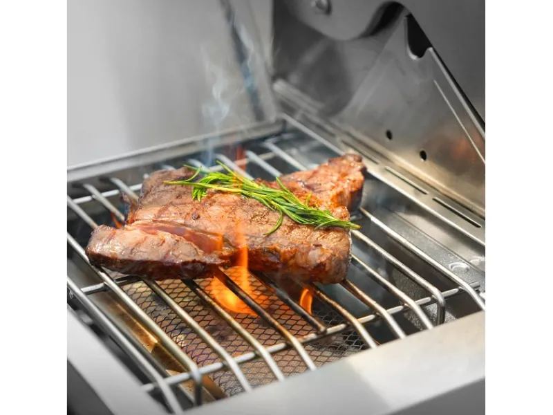 Platinum Yamara 4+2 Gasgrill Edelstahl 4 Brenner Sear-Burner Backburner Schneidebretter