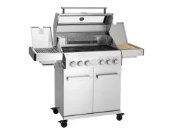 New TAINO Platinum Yamara 4+2 Gasgrill Set mit Haube Edelstahl 4 Brenner Sear-Burner Backburner