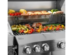 Platinum Yamara 6+2 Set Mit Haube Gasgrill Edelstahl 6 Brenner Sear-Burner Backburner Schneidebretter