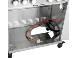Platinum Yamara 6+2 Set Mit Haube Gasgrill Edelstahl 6 Brenner Sear-Burner Backburner Schneidebretter