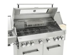 Platinum Yamara 6+2 Set Mit Haube Gasgrill Edelstahl 6 Brenner Sear-Burner Backburner Schneidebretter