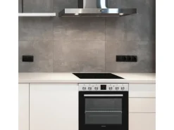 Best Einbauherd-Set Backofen mit Glaskeramik-Kochfeld 4 Zonen Teleskopauszug 78 Liter B-HS-75-C-I Kochfelder