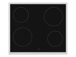 Best Einbauherd-Set Backofen mit Glaskeramik-Kochfeld 4 Zonen Teleskopauszug 78 Liter B-HS-75-C-I Kochfelder