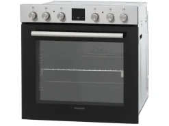 Best Einbauherd-Set Backofen mit Glaskeramik-Kochfeld 4 Zonen Teleskopauszug 78 Liter B-HS-75-C-I Kochfelder
