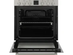 Sale Telefunken Einbauherd-Set Backofen mit Induktionskochfeld 4 Zonen Teleskopauszug 78 Liter B-HS-75-I-I