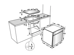 Sale Telefunken Einbauherd-Set Backofen mit Induktionskochfeld 4 Zonen Teleskopauszug 78 Liter B-HS-75-I-I