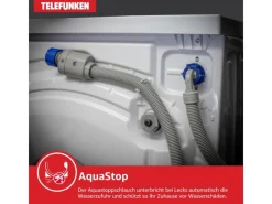Outlet Waschmaschine 7kg Frontlader 1400 U/Min Inverter Motor AquaStop Schontrommel Dark Inox W-7-1400-A-DI Waschmaschinen