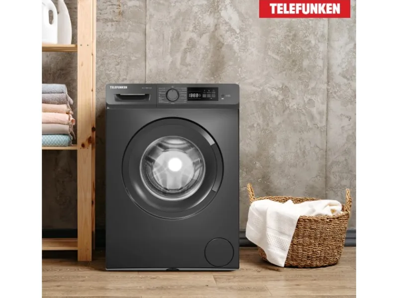 Outlet Waschmaschine 7kg Frontlader 1400 U/Min Inverter Motor AquaStop Schontrommel Dark Inox W-7-1400-A-DI Waschmaschinen