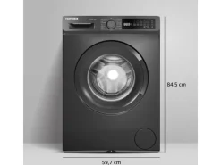 Online Waschmaschine 8kg Frontlader 1400 U/Min. Inverter Motor AquaStop Schontrommel W-8-1400-A-DI Inox Waschmaschinen