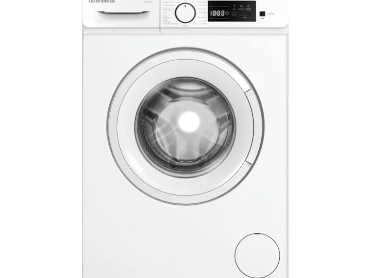 Telefunken Waschmaschinen<Waschmaschine 7kg Frontlader 1400 U/Min Inverter Motor Schontrommel 15 Programme Weiß W714A1W