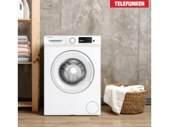 Telefunken Waschmaschinen<Waschmaschine 7kg Frontlader 1400 U/Min Inverter Motor Schontrommel 15 Programme Weiß W714A1W