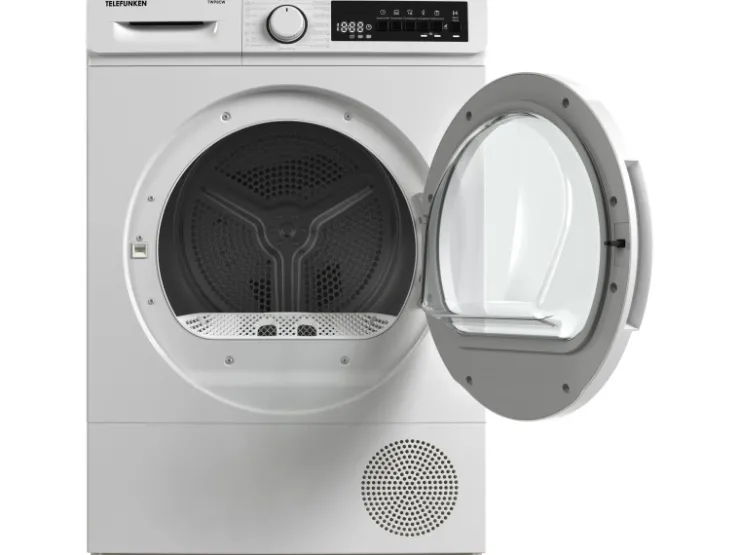 Online Telefunken Wärmepumpentrockner für 8 kg Wäsche Trockner Frontlader Wäschetrockner mit Knitterschutz Leise TWP8CW