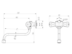Thermoflow Klein-Durchlauferhitzer mit Armatur ELEX35ARM Elektronisch 3,5 kW