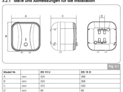 Online Untertischspeicher druckfest 5 Liter DS5U Warmwasserspeicher