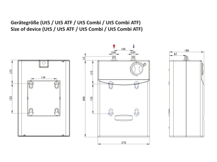 Thermoflow Warmwasserspeicher|Zubehör Für Küchenarmatur<Untertischspeicher UT5N 5 Liter