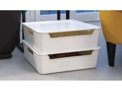 Best Tontarelli Organizer-Box Bella XXL 11,2 cm x 36 cm x 28 cm Weiß