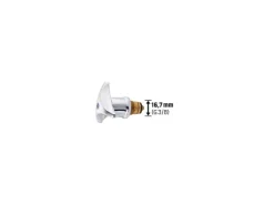 Best Trecorngriff mit Oberteil 16,7 mm (G 3/8) Blau