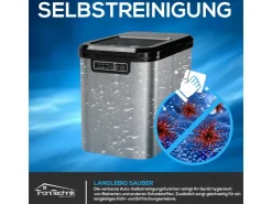 Clearance Tronitechnik Eiswürfelmaschine Ice Maker Eiswürfelbereiter Silber Edelstahl
