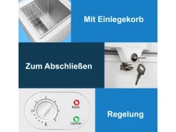 Clearance Tronitechnik Gefriertruhe Kühltruhe Borgar Pro Mit 2In1 Gefrier- Und Kühlfunktion | 110 Liter 169Kwh/Jahr | Led-Licht