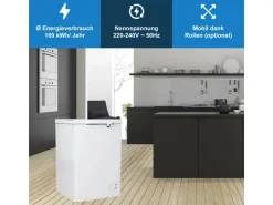 Clearance Tronitechnik Gefriertruhe Kühltruhe Borgar Pro Mit 2In1 Gefrier- Und Kühlfunktion | 110 Liter 169Kwh/Jahr | Led-Licht