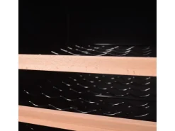 Best Tronitechnik Weinkühlschrank Getraenkekühlschrank 126 Liter 63 Flaschen Wein Kühlschrank Edelstahl-Optik Mit Led