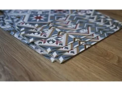 Sale Tulup PVC Fliesen Selbstklebende 30 cm x 30 cm Set von 9 Klassische Klebefliesen Vinyl Bodenfliesen Klebefliesen für Küche Orientalisches Motiv Küchenrückwände