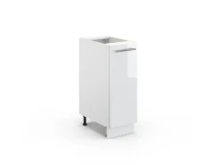 Best Vicco Apothekerschrank Fame-Line Hochglanz/ 30 cm ohne Arbeitsplatte Weiß
