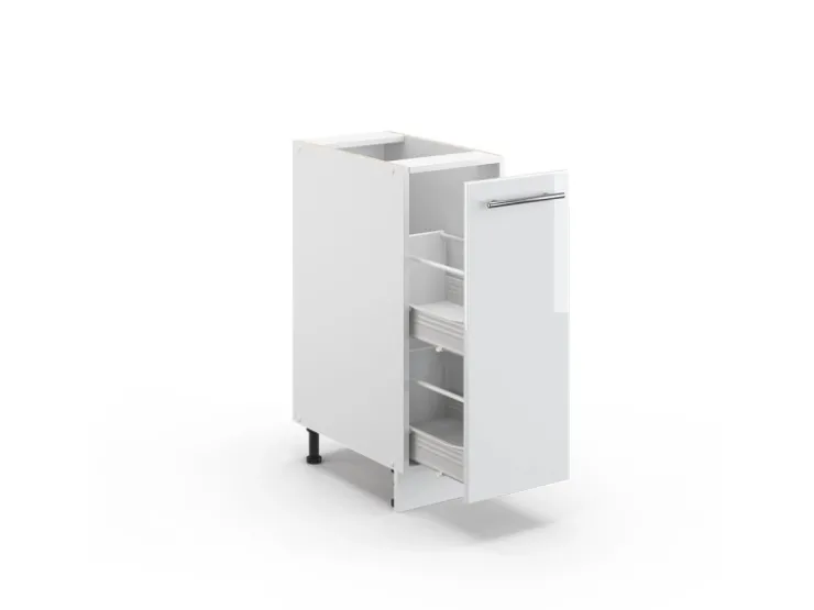 Best Vicco Apothekerschrank Fame-Line Hochglanz/ 30 cm ohne Arbeitsplatte Weiß