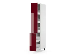Küchenschränke<Vicco Apothekerschrank Fame-Line Medizinschrank für die Küche Bordeaux Hochglanz/Weiß 30 cm Bordeaux-Glanz